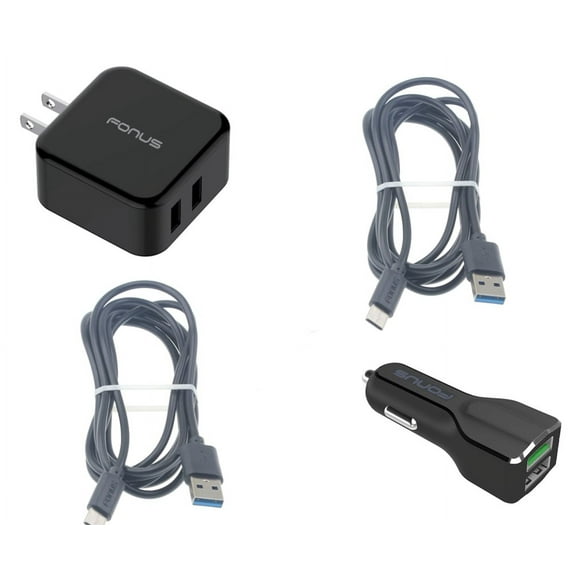 USB Cable Fast Home Car Charger for Samsung Galaxy Tab S8/S9/FE/Plus Tablets - Type-C 6ft Long Travel Power Adapter