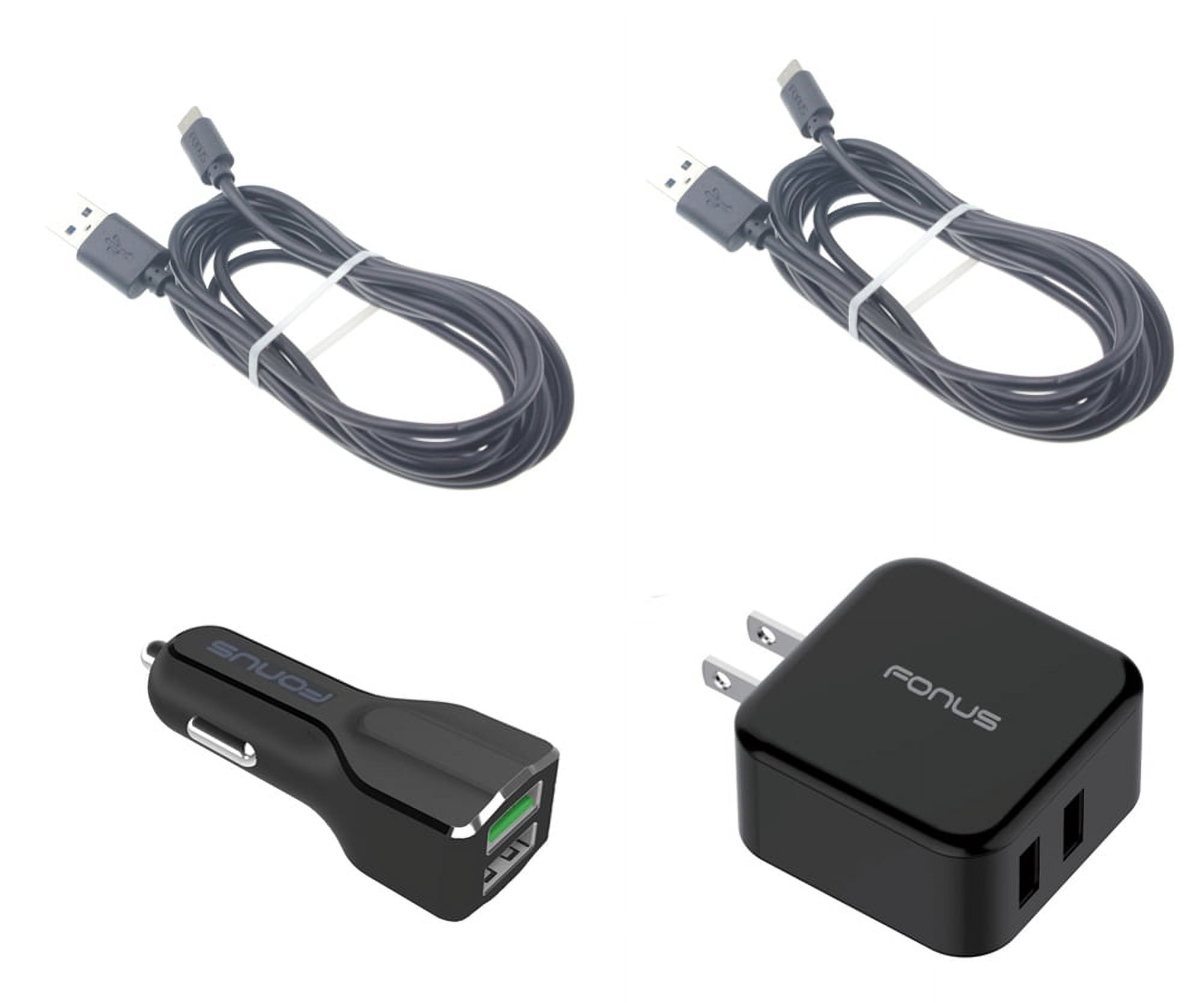 USB Cable Fast Home Car Charger for iPad Air 10.9" (2022 5th Gen)/(2020 4th Gen) - Type-C 6ft Long Travel Power Adapter