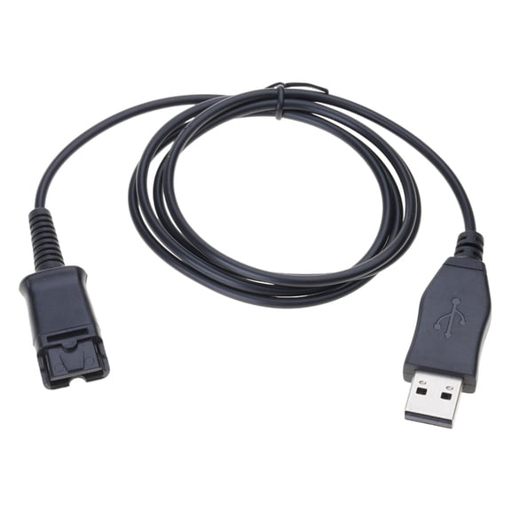 USB Cable For Quick Disconnect (QD) Wire Headsets To Computer Device 120cm