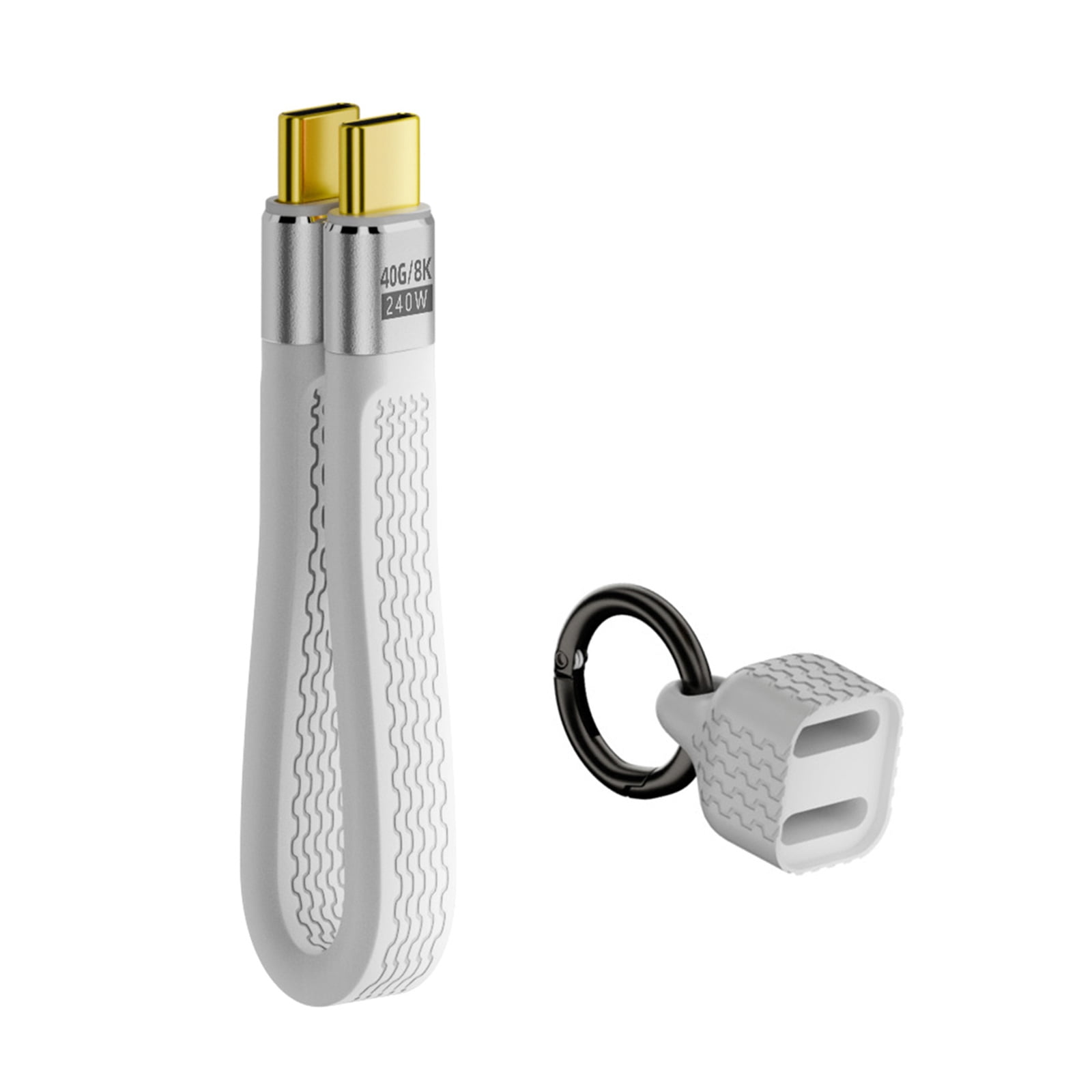 Cables Texture Usb USB Cable PD240W Fast Charging 40Gbps Data Transfer Compatible Flexible ...