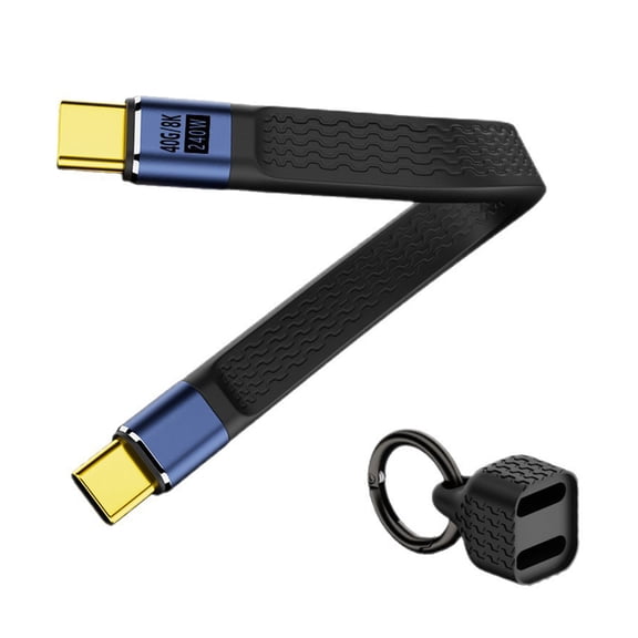 USB Cable PD240W Fast Charging 40Gbps Data Transfer Compatible Flexible Design 8K Video Output Aluminum Alloy Texture