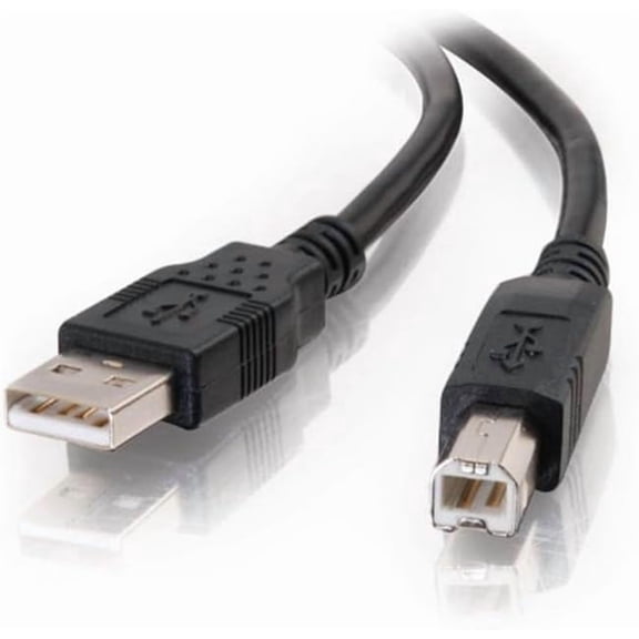 USB Cable, USB 2.0 Cable, USB A to B Cable, 3.28 Feet (1 Meter), Black, Cables to Go 28101
