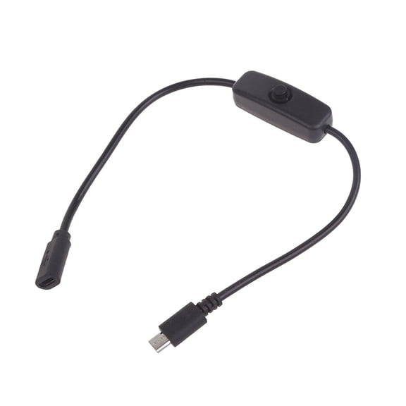 USB Cable with Button USB 5P Male Female Extension Power Cord for Low Power Devices
