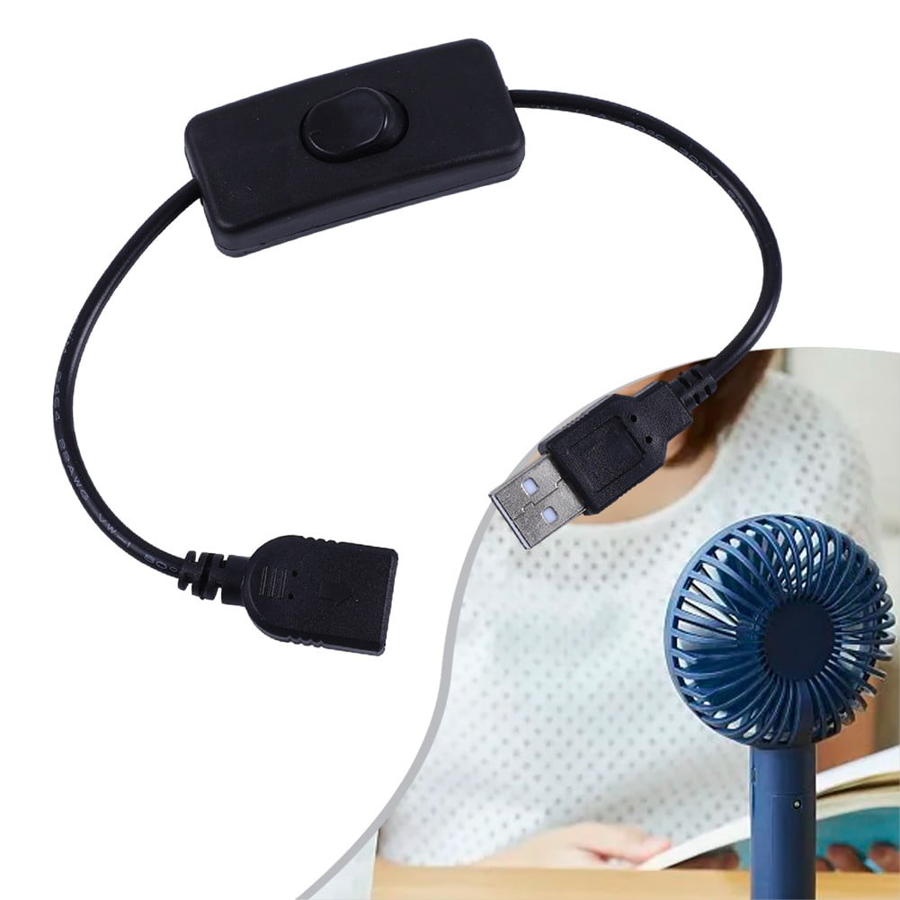 USB Cable with On Off Switch Male to Female Extension Cable 30 cm ...