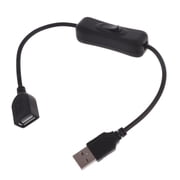 USB Cable with Switches, 1-Pack USB Male to Female Extension Cord Inlines Rockeres On/Off Switches for Driving Recordering