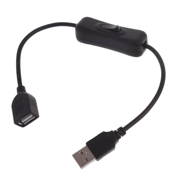 USB Cable with Switches, 1-Pack USB Male to Female Extension Cord Inlines Rockeres On/Off Switches for Driving Recordering