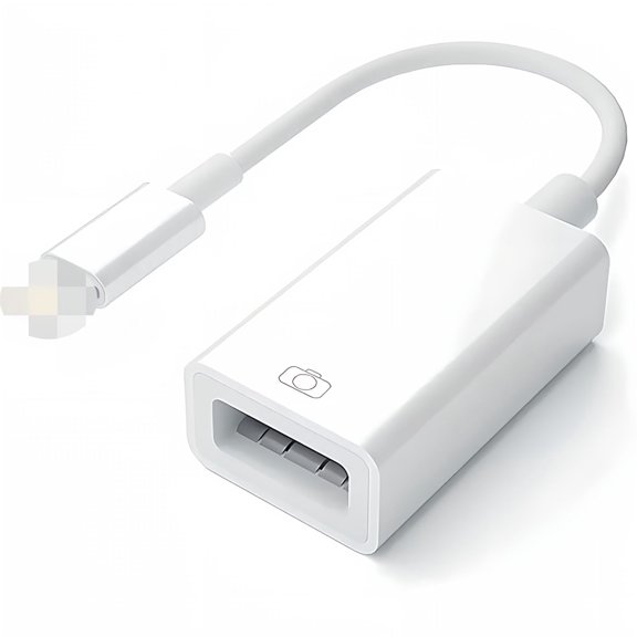 USB Camera Adapter USB 3.0 OTG Cable Adapter Compatible with iPhone/iPad, Card Reader, U Disk, Keyboard, Mouse, USB Flash Drive Cable, Plug & Play