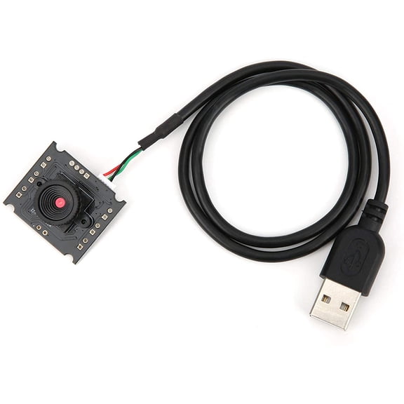 USB Camera Module Webcam with 1MP HD Lens, 50-Degree FOV, Compatible with WinXP Win7 Win8 Win10 OS X Linux Android