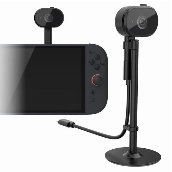 USB Camera for Switch 2, 1080P Wide Angle Webcam Camera with Privacy Shutter, for PC/Gaming/Streaming Anywhere