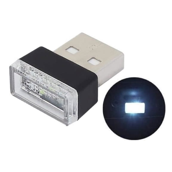 USB Car Atmosphere Light, Mini LED Ambient Interior Lamp for Night Driving, Soft Lighting for Car Cabin Decor, Plug-and-Play USB Accent Light for Cars Laptops and Power Banks