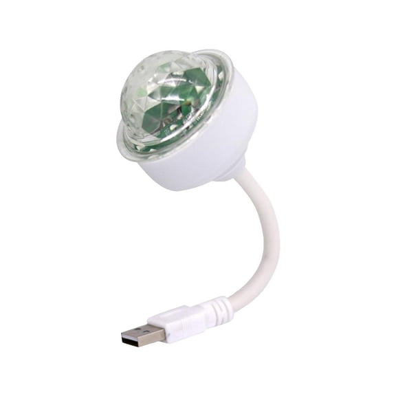 USB Car Atmosphere Light, RGB Music DJ Disco Ball Party Lamp for Car Interior, Home Decor, Stage Lighting - Portable Mini LED Effect Light