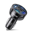 USB Car Charge,4 Ports Quick Mini Fast Charging For Mobile Phone Charger Adapter In Car,Fast