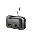 thumbnail image 1 of USB Car Charger 12V-24V W/ 2 Port Adapter Socket Power D8 Mount Chargi❄, 1 of 8