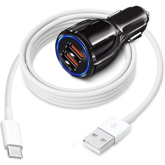 USB Car Charger Carplay Cable for iPhone 16 15 iPhone 15 Pro Max 15 Plus Car Charger, AirPods iPad Car Charger iPhone 14/13/12/11/Pro Max Phone USB Type C Fast Cord 30W Adapter