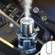 USB Car Diffuser Humidifier With Aromatherapy Oil, Mini Portable Cool Mist Essential Oil Diffuser For Car, Home, Office And Bedroom With Automatic Shut-Off And LED Light Modes