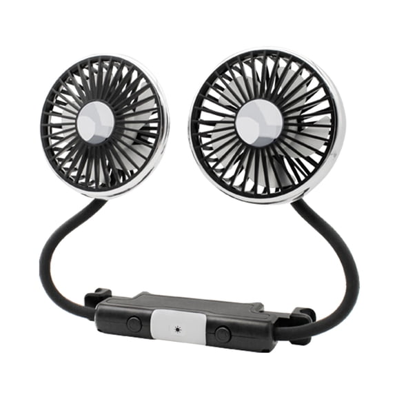 USB Car Fan,Electric Cooling Fan with 3 Speed,360 Degree Rotatable Backseat Car Fan,LED Cooling Air Small Personal Fan