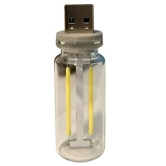 USB Car Interior Atmosphere Lights Plug-in USB Mini LED Bulb Lamps for Bedroom, Nursery, Car, Red Light