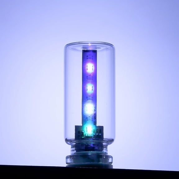 USB Car Interior LED Ambient Light Touch Control Mood with 7 Color Modes, Dimmable Strip for Car, Nightstand, Camping, Party Portable, Low Power(Clear LED)