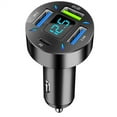 USB Car Quick Charger QC3.0 Adapter 66W Fast Charging Adapter For 4