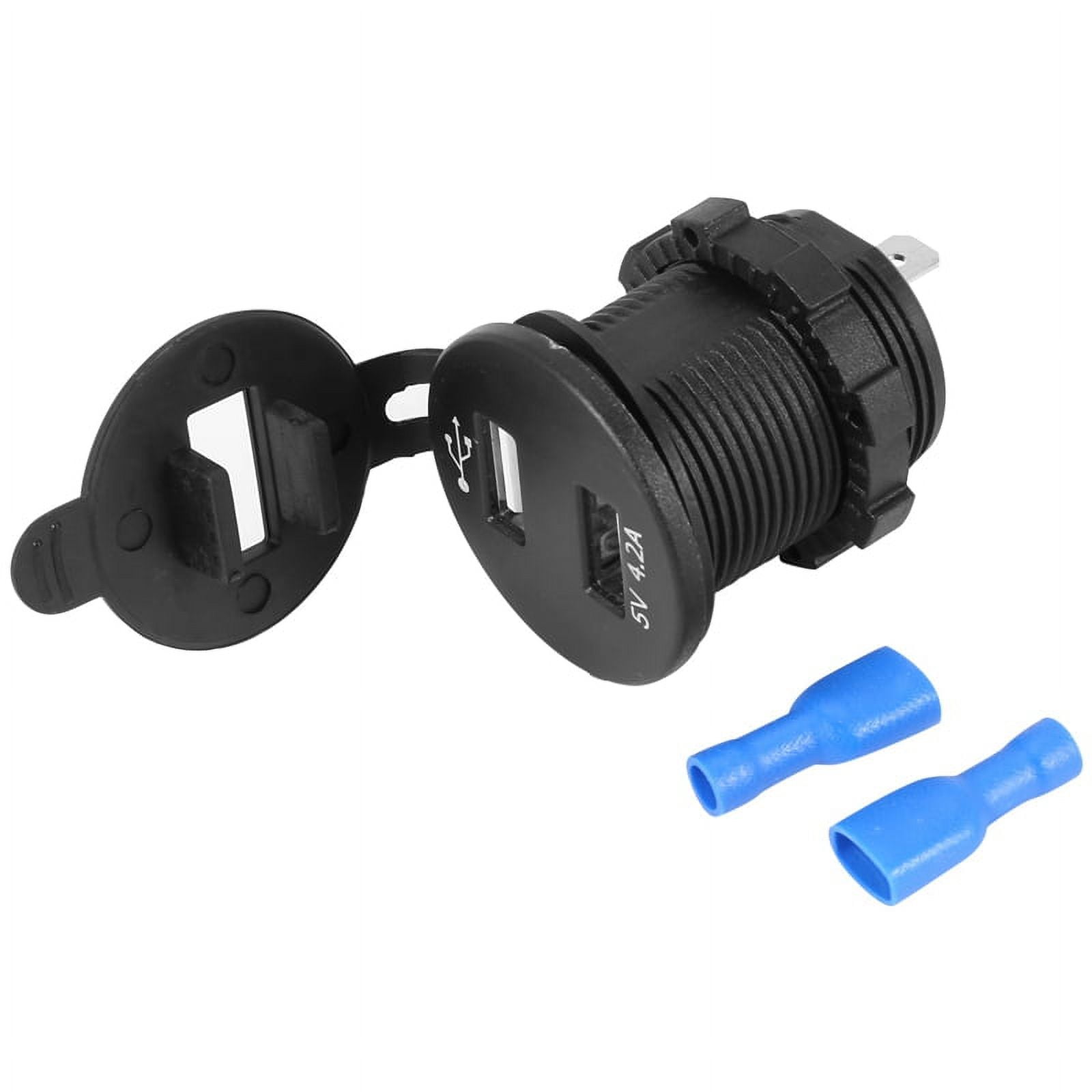 USB Car Socket 12V Car Charger 5V 4.2A USB Car Charger Waterproof Car