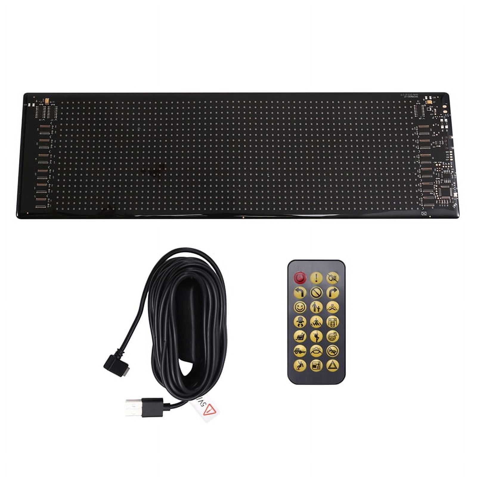 Usb car truck display screen 20x64 led matrix pixel panel light