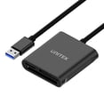 thumbnail image 1 of USB Card Reader, Unitek 3-Slot USB 3.0 Compact Card Reader, Read 3 Cards Simultaneously, Aluminum SD Micro SD CF Card Adapter Supports Flash Memory Card, Black, 1 of 3