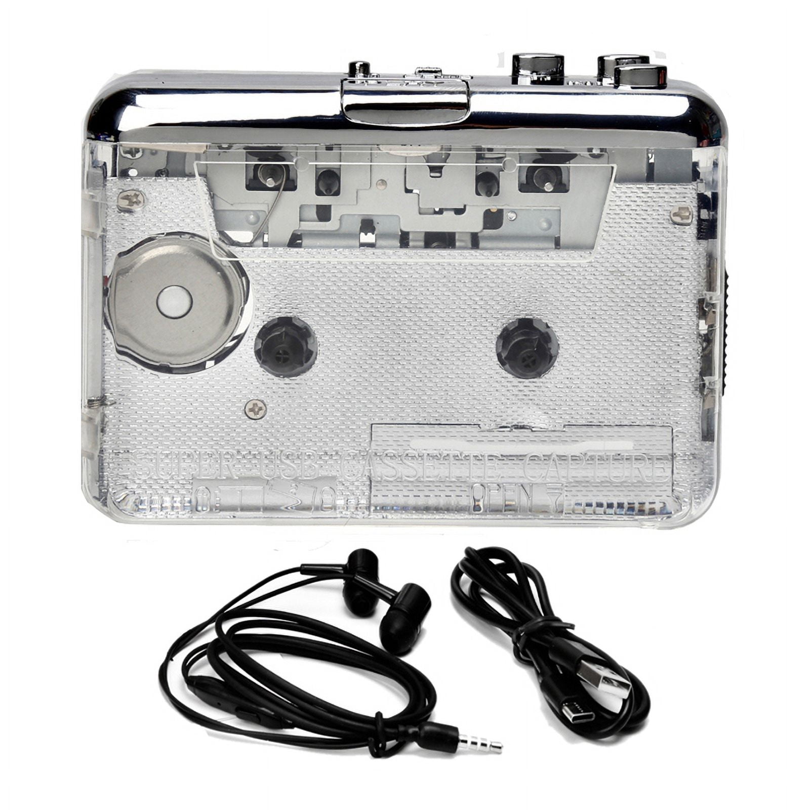 USB Cassette Capture Radio Player Cassette to MP3/CD TypeC Walkman