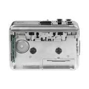 Clear USB Cassette Player And Tape To MP3 Converter USB Cassette Tape Music Sound Player Speaker For Flash Disk
