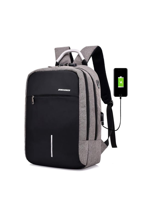 USB Charge Anti Theft Backpack for Men,Gray