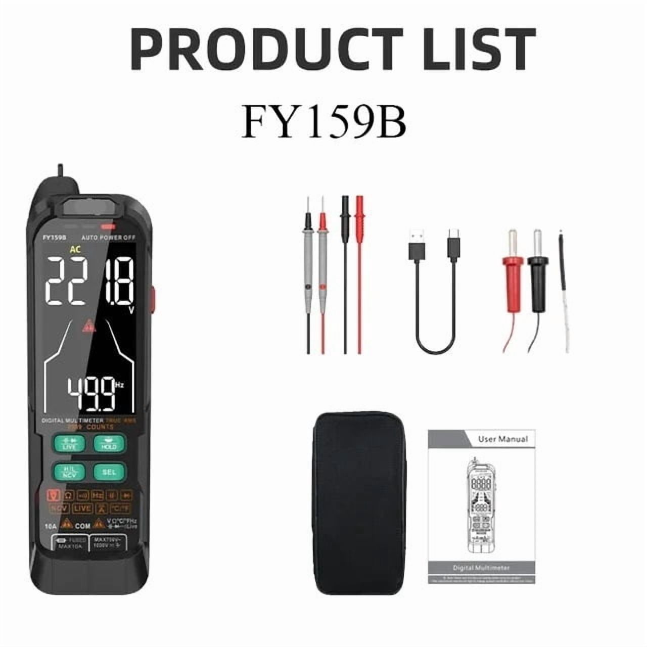 USB Charge Smart Multimeter Digital Profesional AC DC Current Voltage ...