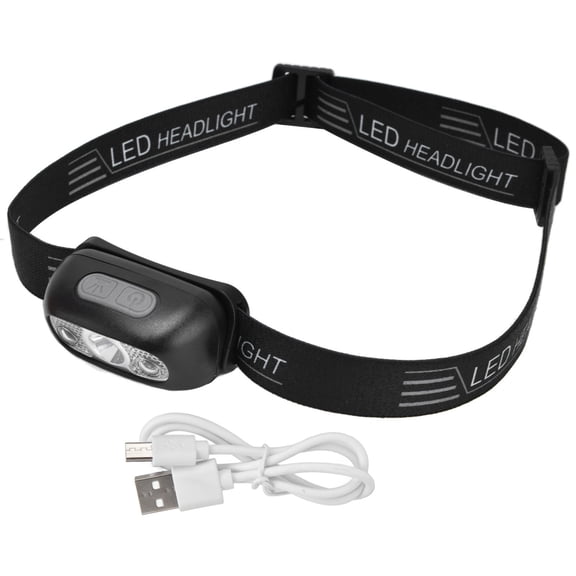 USB-Chargeable, Perfect for Cycling, Fishing, and Running Adventures Gesture-Sensing LED Headlight