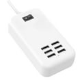thumbnail image 1 of USB Charger 6 Port 50W Multi USB Tower Charging Station for Multiple Devices iPhone 15/14/14 Pro/14 Pro Max/13 Pro/13 Pro Max/Android/Samsung/Tablet,etc (US, 50W), 1 of 9