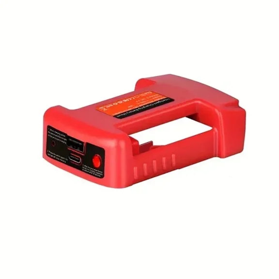 USB Charger Adapter for Mil-wau-kee 18V Lithitum Battery Portable Type-C Port Fast Charging Battery Storage Rack Holder Case