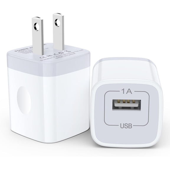 USB Charger Block,5V 1A Power Adapter Fast Charging Cube Box Single Port Android Phone USB Plug Adapter for Wall Outlet for iPhone 17 16 Pro Max/16 Plus/16/15/14,Samsung Galaxy S25 Ultra/S24/S23/S22