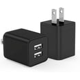 thumbnail image 1 of USB Charger Block 5V 2.4A,Cabepow [2Pack] Dual Port Charging Blocks,USB Wall Plug Adapter Cube Replacement for iPhone 14 13 12 Pro Max/Pro/XR/8/7/Plus,iPad/Air/Mini,Galaxy9/8(ETL Certified)-Black, 1 of 1