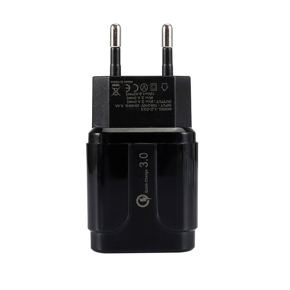 USB Charger Block Charger Lightning Fast Charger Fast Charging Block EU Plug Adapter Europe USB3.0 Fast Charger Plug Travel Power Adapter for Smart Phones, Tablets, Wall Charge for Travel Home