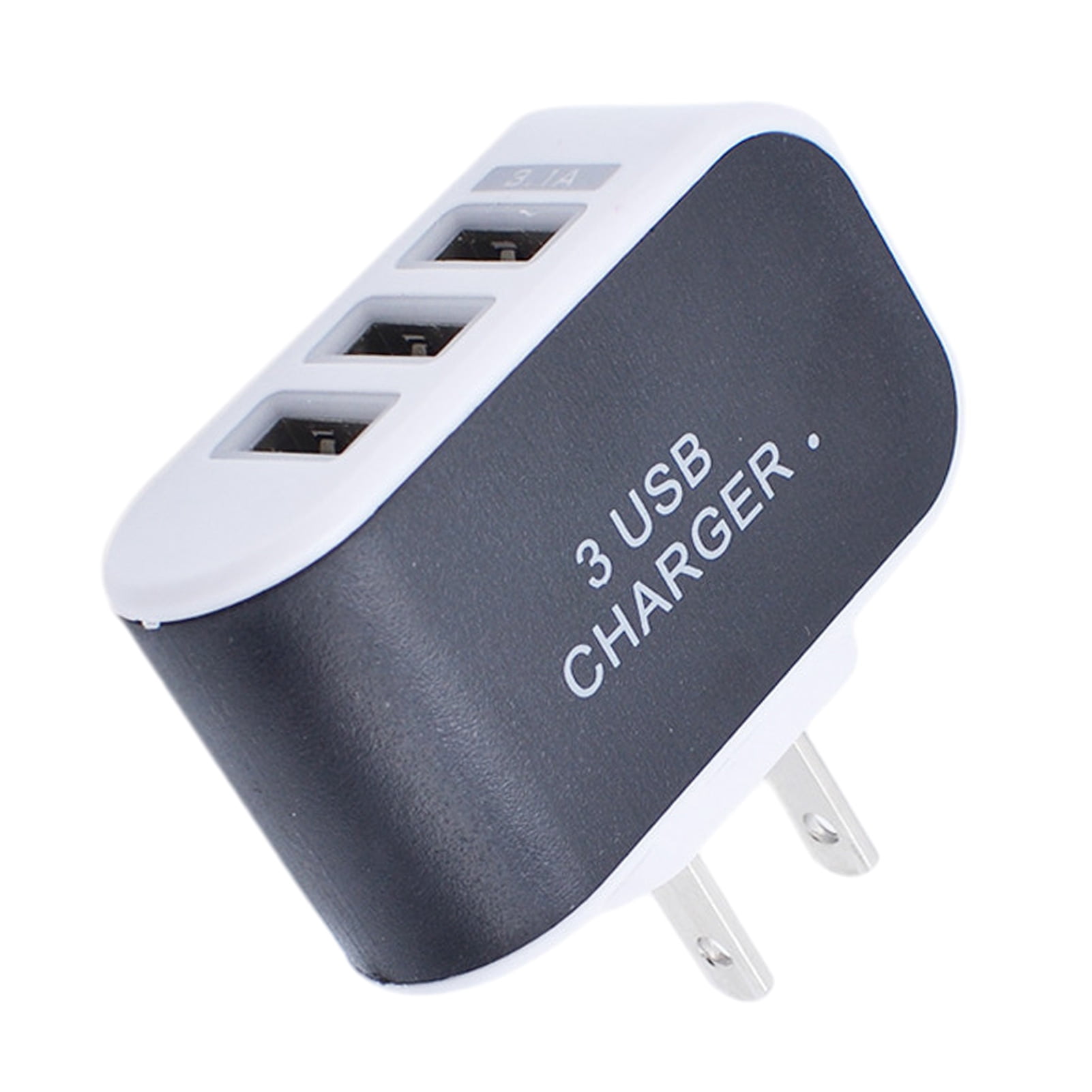 USB Charger Block Multiple Ports, 3 Ports Wall Adapter Portable Charger ...