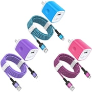 USB Charger Block,USB C Charger Cable 10ft 3Pack USB Wall Charger Block with 3Pack USB C Cables 10Feet Android Phone Charger Cord Type C Charging Cable 10ft USB Brick Charger Box USB Charging Block