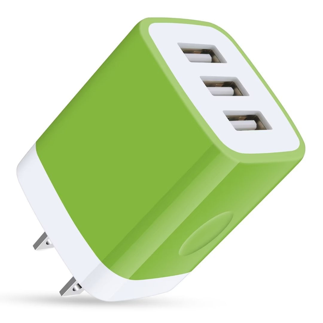 USB Charger Block,USB Wall Charger Adapter 1Pack FiveBox 3.1A 3Ports