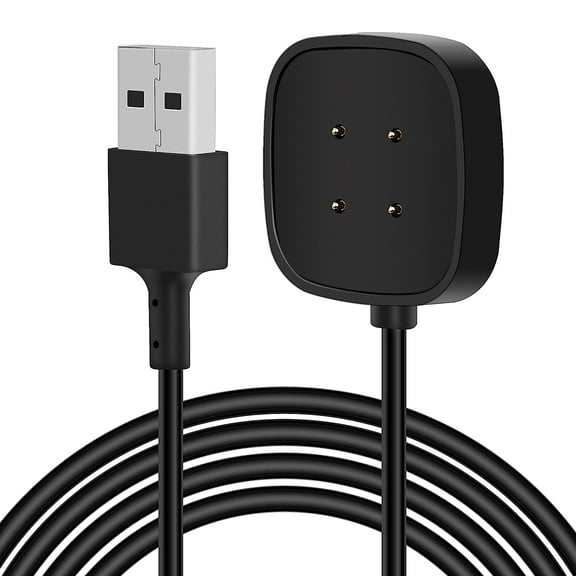 USB Charger Cable Compatible with Fitbit Sense Versa 3 Charger Smartwatch Magnetic Charging Power Cable 3.3Ft