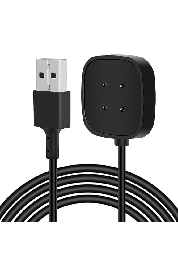 USB Charger Cable Compatible with Fitbit Sense Versa 3 Charger Smartwatch Magnetic Charging Power Cable 3.3Ft