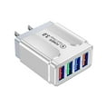 thumbnail image 1 of USB Charger Cube, Wall Charger Plug, 4.8A 4-Muti Port USB Adapter Power Plug Charging Station Box Base Replacement for iPhone 15 14 13 12 16 Pro Max/X/17, iPad Samsung Phones Charging Block (Gray), 1 of 5