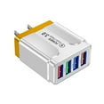 thumbnail image 1 of USB Charger Cube, Wall Charger Plug, 4.8A 4-Muti Port USB Adapter Power Plug Charging Station Box Base Replacement for iPhone 15 14 13 12 16 Pro Max/X/17, iPad Samsung Phones Charging Block (Orange), 1 of 5