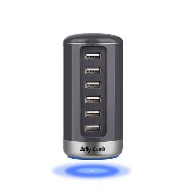 USB Charger, Jelly Comb Universal 6Port Desktop USB Hub / Charging Station with Smart