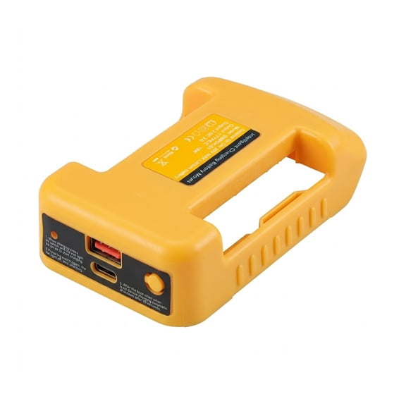 USB Charging Adapter Compatible for DCB206,DCB203,DCB200,DCB201 20V 18V Batteries Features Built In Safety Protections