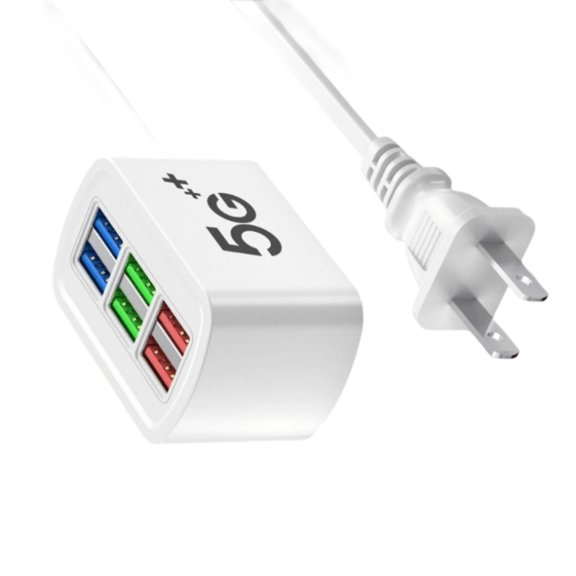 USB Charging Adapter Multiport Fast Charging Phone Travel Power Socket Adapter Simultaneous Tablet Device Splitter
