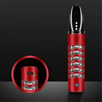 USB Charging Ashtray Lazy Holder, USB Rechargeable Small Ashtray, Handheld Cigarette Holder, Does Not Drop Ash, Portable Ashtray, Pocket Ashtray, Smokeless Ashtray For Car, Red, 0.86x4.53"