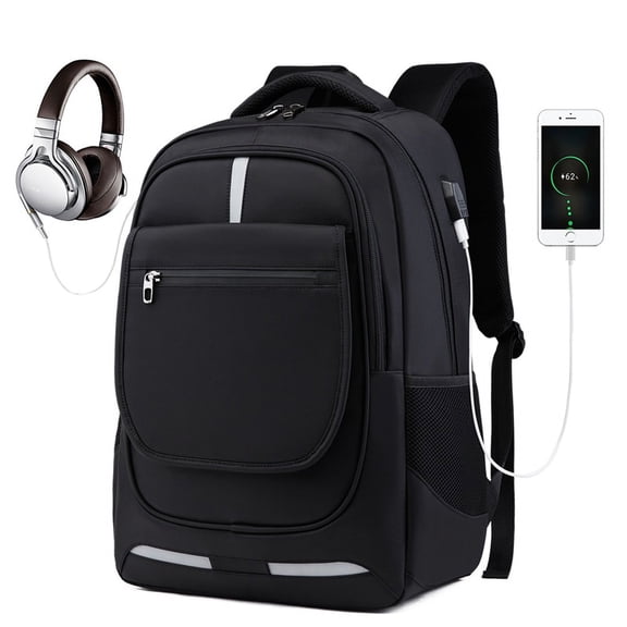 USB Charging Business Backpack,Black
