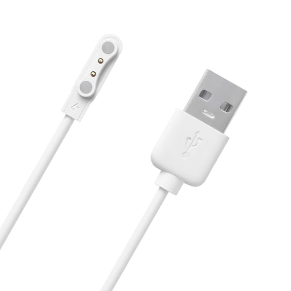 USB Charging Cable USB2.0 Male to 2Pin Suction Charging Adapter Cord for 2pin 4.0mm Space Smartwatches