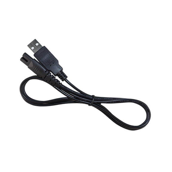 USB Charging Cords Flexible Charging Cables Suitable for Electric Shavers PVC and Copper Construction 1.24M Length